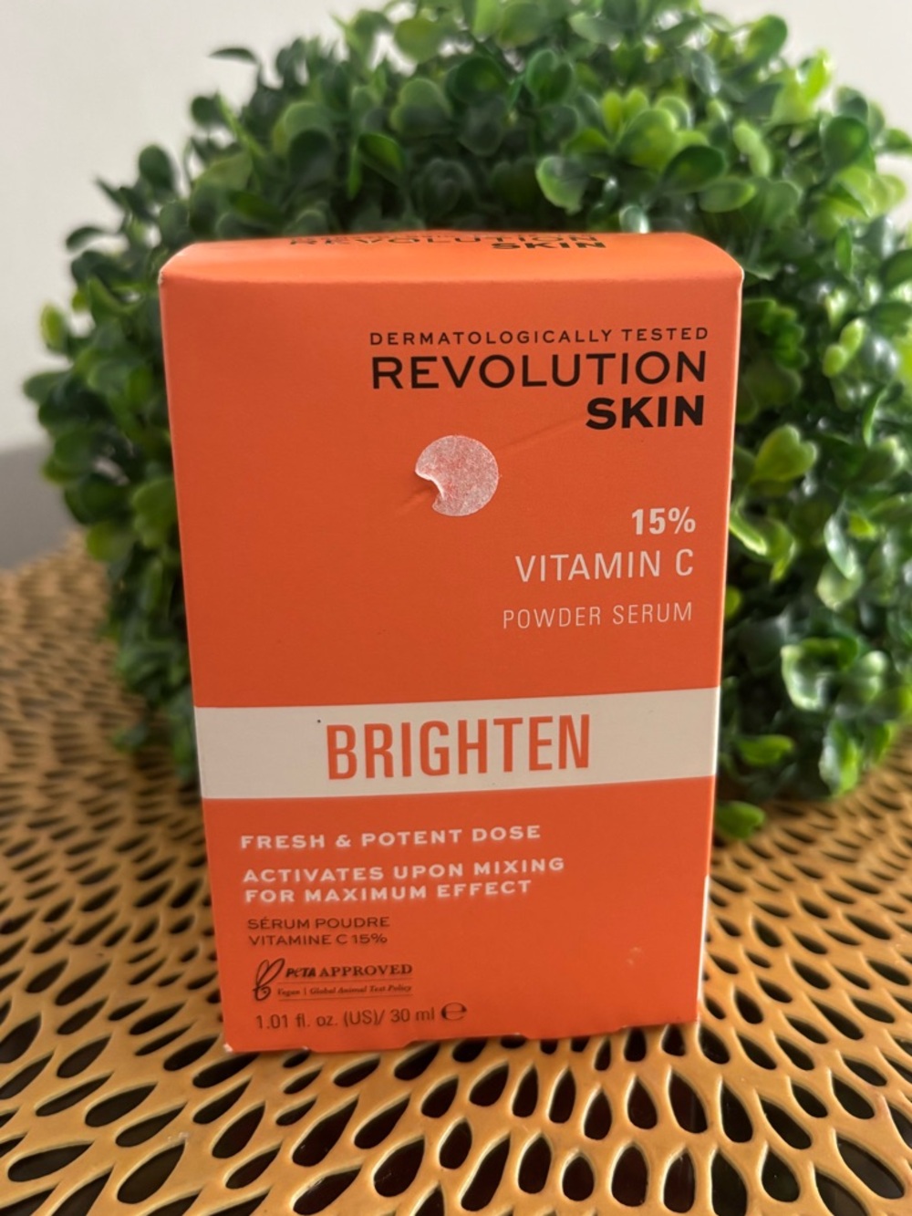 Revolution Brighten 15% Vitamin C Powder Serum - NIB